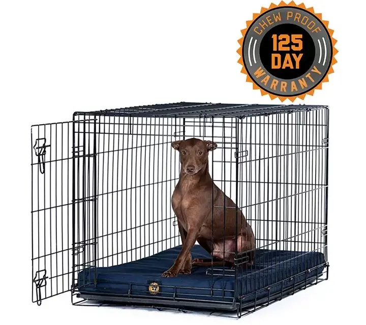 Solid Color Gorilla Ballistic Tough Orthopedic Dog Crate Pad