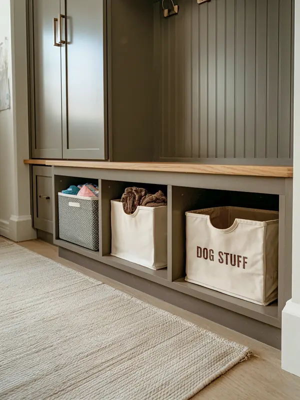 How to organize dog stuff to keep your home tidy