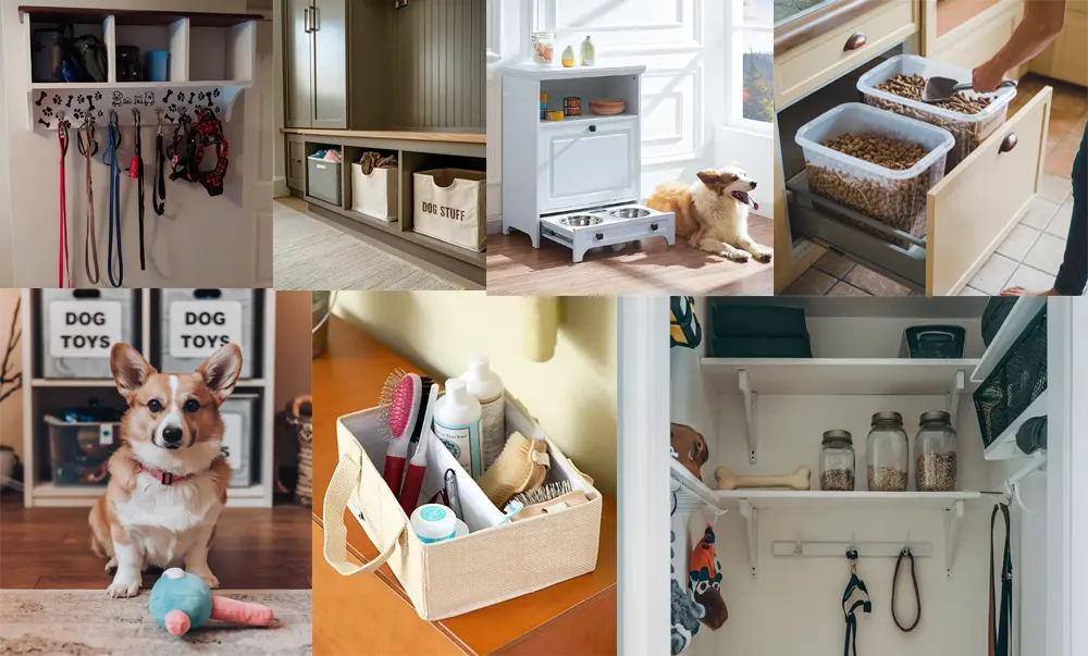 How to organize dog stuff to keep your home tidy