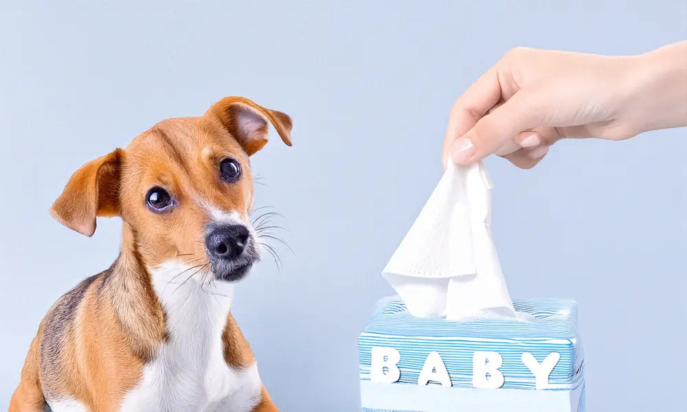 Can you use baby wipes on dogs? 